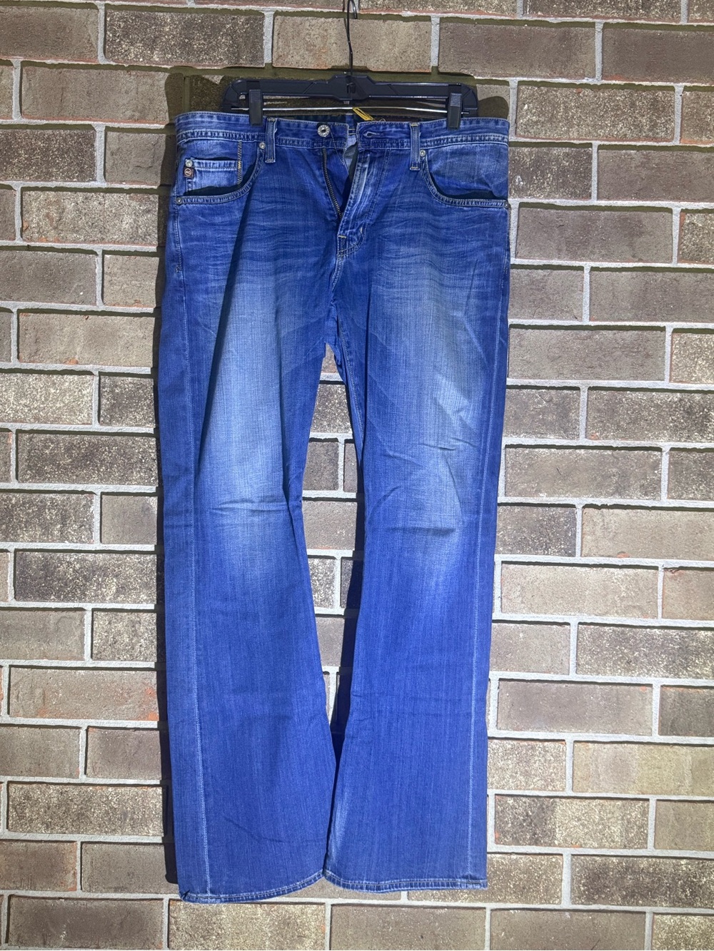 Ag Adriano Goldschmied Men's Medium Blue Bootcut Jeans